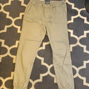 Men’s Matchstick Joggers - Khaki, L